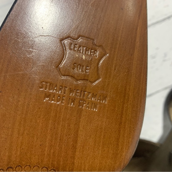 Stuart Weitzman Women’s Size 8.5 Brown Leather Pumps, Made in Spain, Classic - Picture 10 of 12